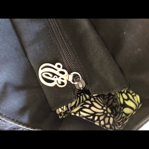 Vera Bradley Black/flower large diaper bag - Picture 5 of 8